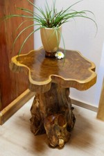 Teak Tree Pane Coffee Table