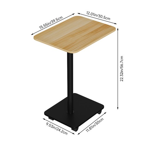 Shaped side end table - side,