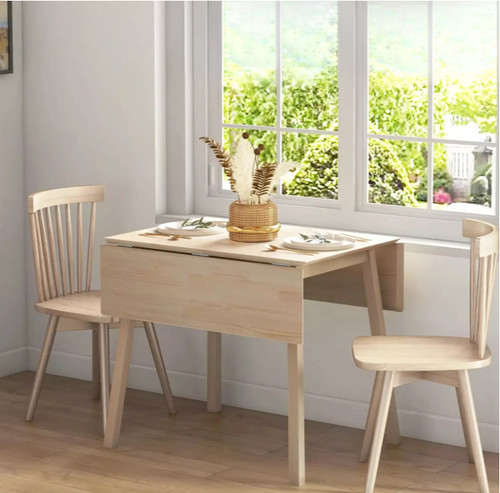 Wooden drop leaf dining - leaf,