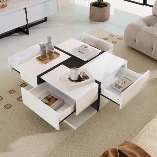 Coffee table with 4 - coffee,