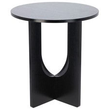 Modern Black Round Side Table