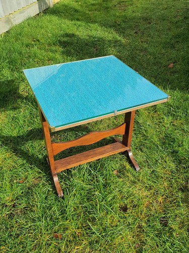 Vintage folding oak side - folding,